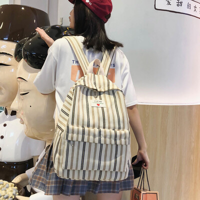 

Schoolbag female ins style Korean version of college students backpack high middle forest department ancient sense of literature a