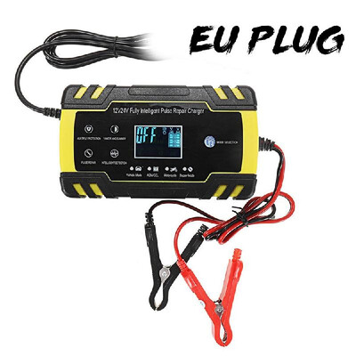 

24V 4A Fully Intelligent Pulse Fix Charge Device T-o-u-c-h Screen Car Motorcycle Cell Charge