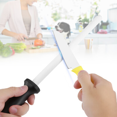 

8inch Ceramic Sharpening Rod Stick Sharpener Stone Tool for Kitchen Knife ScissorsCeramic Sharpening Rod Knife Sharpening Tool