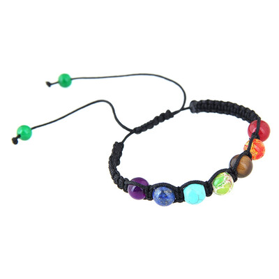 

Fashion Simple Coloured Beads Volcanic Stone Manual Weaving Personality Bracelet Unisex Pair Jewellery