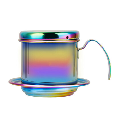 

Portable Stainless Steel Coffee Pot Press-type Drip Cup Maker Extractor Teapot