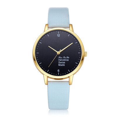 

Womens Watches Top Brand Dial Ladies High Quality Quartz Wristwatch Solid Color Leather Strap Clock Casual Relogio Feminino50