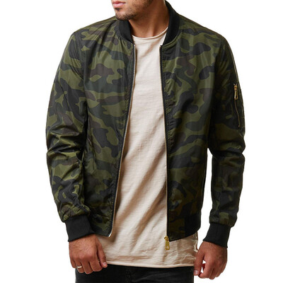 

Casual Men\s Jacket Camouflage Coat
