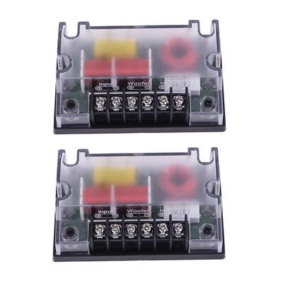 

2 PCS Car 2 Way Audio Frequency Divider Audio Speaker Woofer Wave Filter