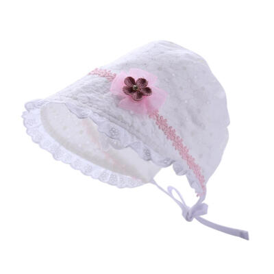 

Summer Cute Baby Princess Palace Hat Toddler Cotton Basin Cap Girl Sun Hat