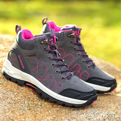 

Summer&summer high hiking shoes mens waterproof non-slip travel shoes plus velvet cotton shoes womens outdoor sports cross-country walking shoes