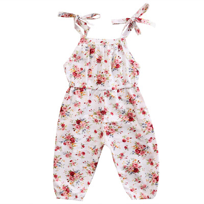 

Infant Toddlers Girl Floral Romper Jumpsuit Bodysuit Cotton Clothes Outfit
