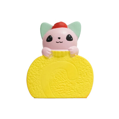 

Siaonvr Egg Rolls Cat Scented Slow Rising Collection Squeeze Stress Reliever Toy