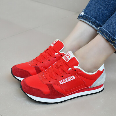 

Guiren womens shoes genuine spring&autumn vintage retro-casual shoes casual shoes womens red sneake