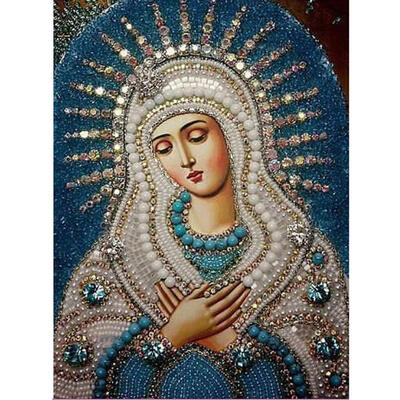 

5D DIY Crystal Diamond Painting Religion Cross Stitch Kit Embroidery Mosaic