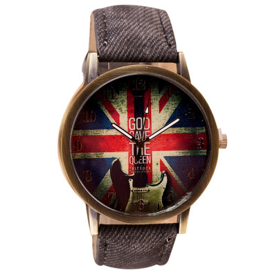 

〖Follure〗Pattern Leather Band Analog Quartz Vogue Wrist Watches BK