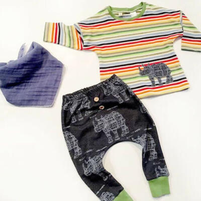 

US STOCK Toddler Kids Baby Boy Girl Outfit Clothes T-shirt TopsLong Pants Set