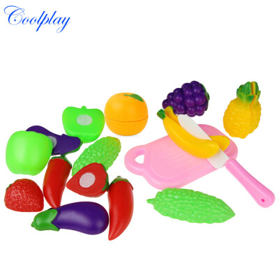 

YIWULA11PC Cutting Fruit Vegetable Pretend Play Children Kid Educational Toy