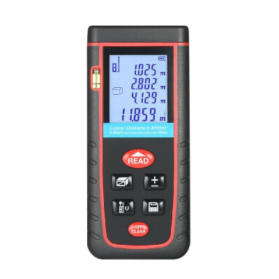 

100m Mini Handheld LCD Digital Laser Distance Meter High-precision Rangefinder Distance Area Volume Measurement 30 Groups Data Sto