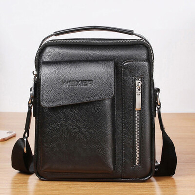 

Tailored Men Vintage Shoulder bags Crossbody Bags Retro Zipper Handbags