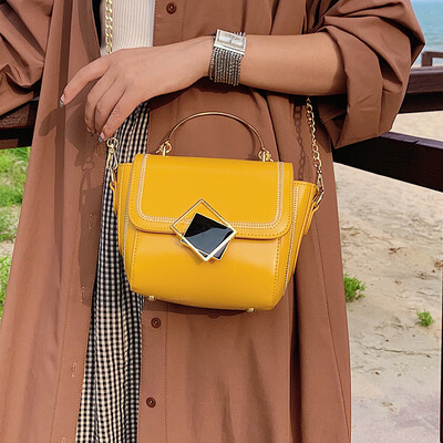 

Womens bag 2019 new fashion handbag wild gas chain shoulder bag summer small fresh ins messenger bag