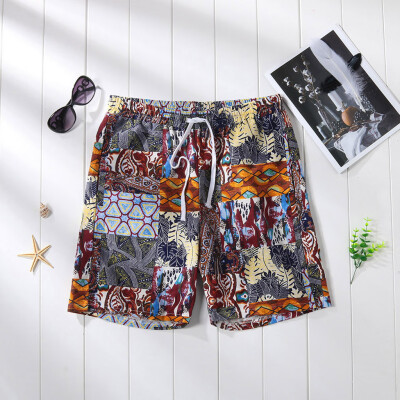 

Gobestart Fashion Mens Multi Color Board Mesh Liner Quick Dry Casual Surf Beach Shorts