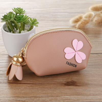 

Tailored Fashion Women Flower Zip Wallet Coin Purse Keychain Bag Storage Bag