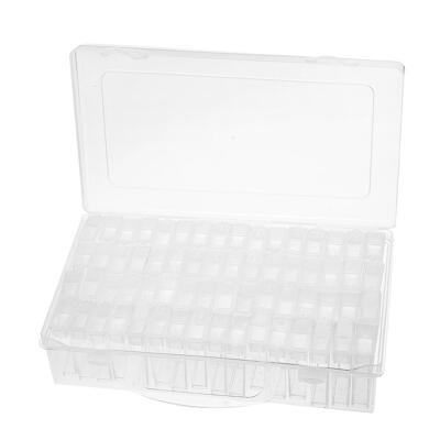 

64 Slots Bottles Diamond Painting Storage Box Plastic Rhinestone Holder