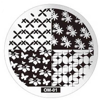 

Toponeto Pattern DIY Nail Art Image Stamp Stamping Plates Manicure Template OM1