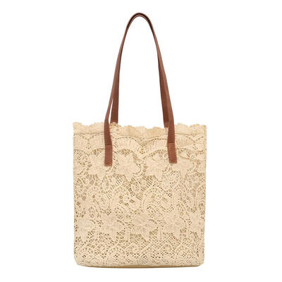 

Lace Hollow Out Shoulder Women Handbags Summer Beach Casual Totes Bags