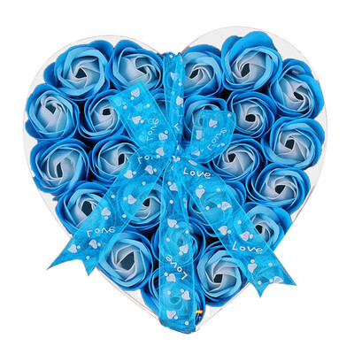 

〖Follure〗24Pcs Heart Scented Bath Body Petal Rose Flower Soap Wedding Decoration Gift