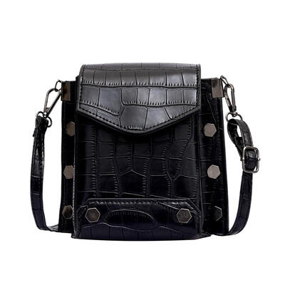 

Rivet Stone Pattern Handbags Women Messenger Leather Shoulder Crossbody Bag