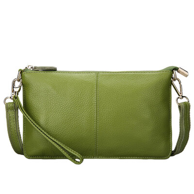 

Fashion Women Rectangle Solid Color Zip Wristlet Handbag Crossbody Shoulder Bag