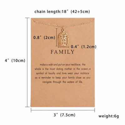 

With Card Trendy Necklace Lotus Hollow Pendant Alloy Paper Card Necklace Women Minimalist Clavicle Chain Choker Necklace Gift