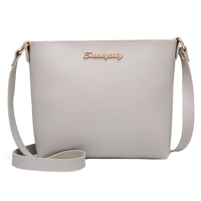 

Fashion Women Solid Color Faux Leather Zipper Shoulder Crossbody Phone Pouch Bag