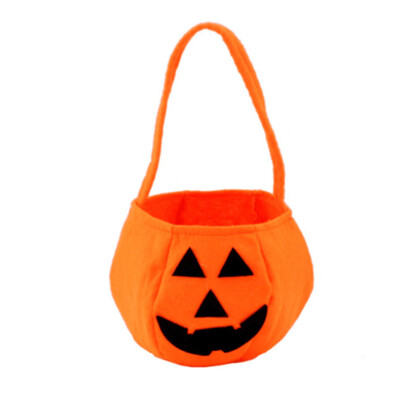 

Children Lovely Halloween Decor Candy Sack Halloween Pumpkin Bags Non-woven Fabric Kids Trick or Treat Bags