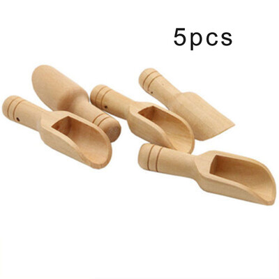 

Small Little Mini Wooden Spoon Scoop Honey Coffee Condiment Salt Sugar Spoon
