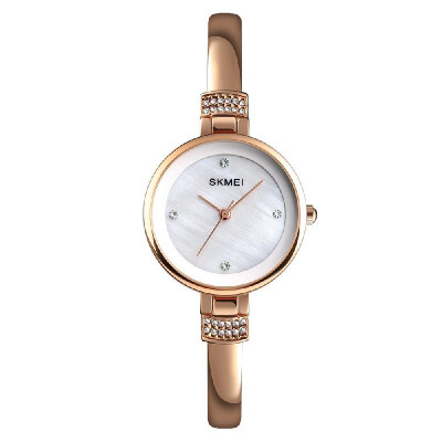 

SKMEI 1409 Women Quartz Watch Simple Wristwatch Fashion Casual Female Watches 3ATM Waterproof Alloy Strap Ladies Timer