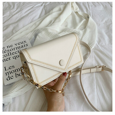 

New Womens Messenger Bag 2019 Summer Small Square Shoulder Bag Bag Simple Chain Handbag Famous Brand Designer Crossbody Bag