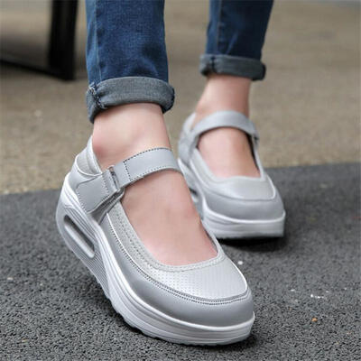 

2018 Women Breathable mesh Casual shoes Woman Flat platform shoes Air damping fashion zapatillas mujer casual tenis feminino
