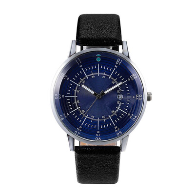 

Gobestart Fashion Business Simple Multi Scale Dial Calendar Belt Pin Buckle Quartz Watch