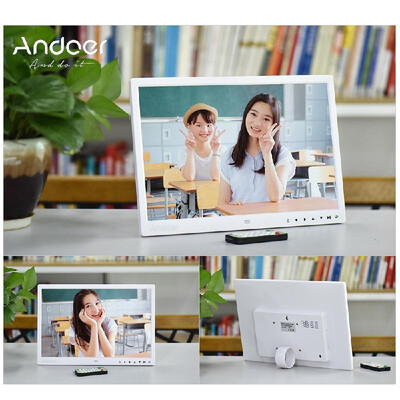 

Andoer 15" TFT LED Digital Photo Frame Screen Desktop Album Display Image 1080P MP4 Video MP3 Audio TXT eBook Clock Calendar 1280