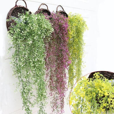 

Artificial Fake Silk Flower Vine Hanging Garland Plant Home Garden Wedding Decor