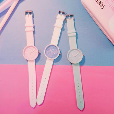 

Japan Harajuku watches ins wind students Korean version of simple&lovely soft sister Candy-colored jelly ulzzang
