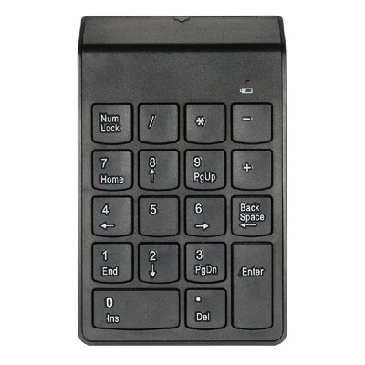 

Mini USB Numeric Keypad Wireless Number Pad 18 Key Keyboard for PC Laptop