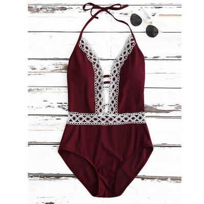 

One-Piece Bandage Lace Monokini Bikini Womens Swimwear Swimsuit bathing Suit