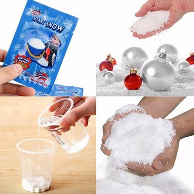

〖Follure〗5 Pc Magic Instant Fake Fluffy Snow Super Absorbant Christmas Wedding Decor