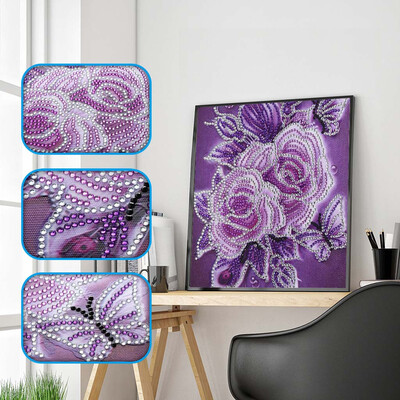 

Siaonvr Special Shaped Diamond Painting DIY 5D Partial Drill Cross Stitch Kits Crystal R