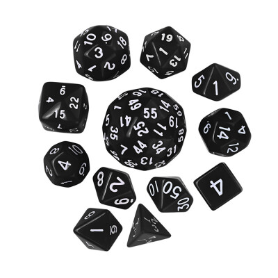 

Siaonvr 12Pcs Game Dungeons & Dragons Polyhedral D60 Multi Sided Acrylic Dice