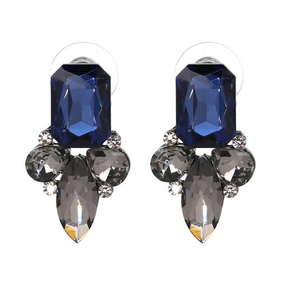 

AOTEMAN 7 Colors New 2019 Fashion HOT Women Cheap Stud Earrings Crystal Vintage Korean Earrings For Women Jewelry Wholesale