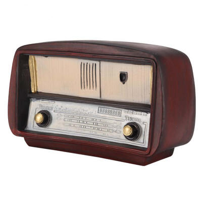 

Greensen Vintage European Style Radio Model Resin Display Ornament Craft for Bar Home Decoration