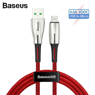 

Baseus VOOC 4A fast charger cable USB for Micro data transmission cable for OPPO VIVO