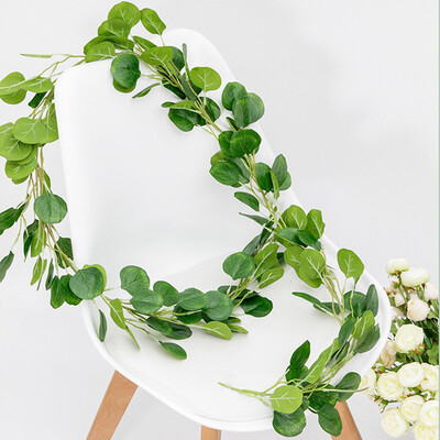 

Gobestart Simulation Plant Eucalyptus Round Leaf Eucalyptus Leaves Wedding Decoration