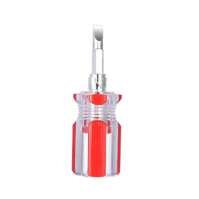 

Mini Transparent Dual-Purpose Screwdriver Manual Phillips&Slotted Stubby Screwdrivers