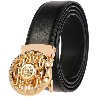 

new Men belt fashion Alloy Automatic buckle belt business affairs casual decoration belt mens belts luxury brand LY136-222455-1